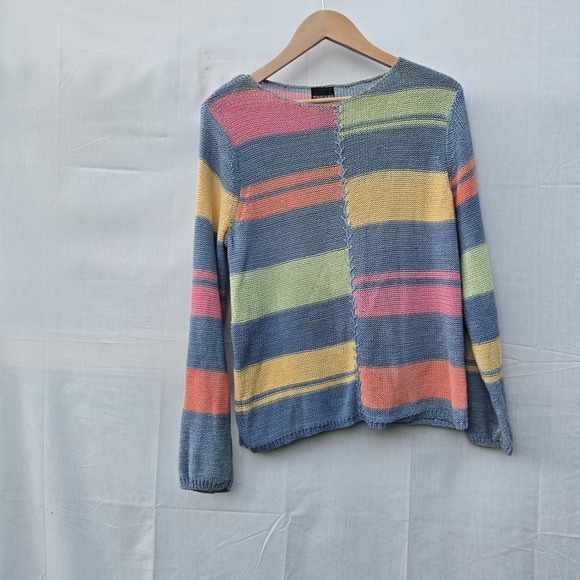 Sigrid Olsen Multicolor Striped Sweater - Picture 2 of 7